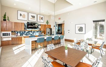 Equipped Kitchen In Clubhouse at Scharbauer Flats, Midland